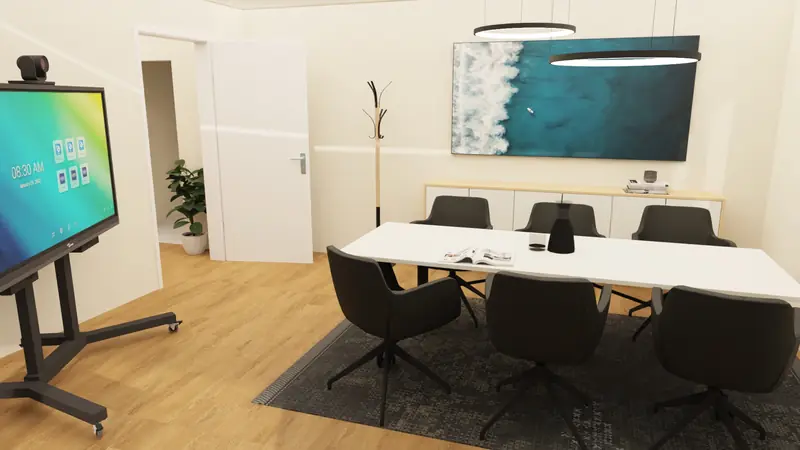 Visualisierung: Besprechungsraum, zweite Ansicht